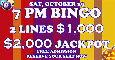 bingo hall progressive jackpot.
